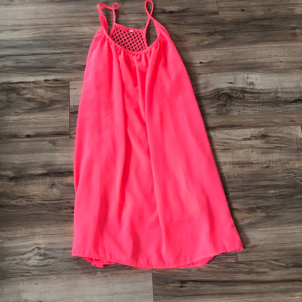 Hot pink sun dress